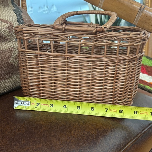 Woven Rattan Basket purse Bag - Picture 5 of 6